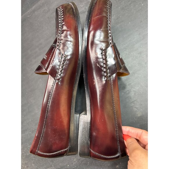 Cole Haan Mens Burgundy Leather PINCH Penny Loafers Size 12 D Dress Shoes - Picture 12 of 12